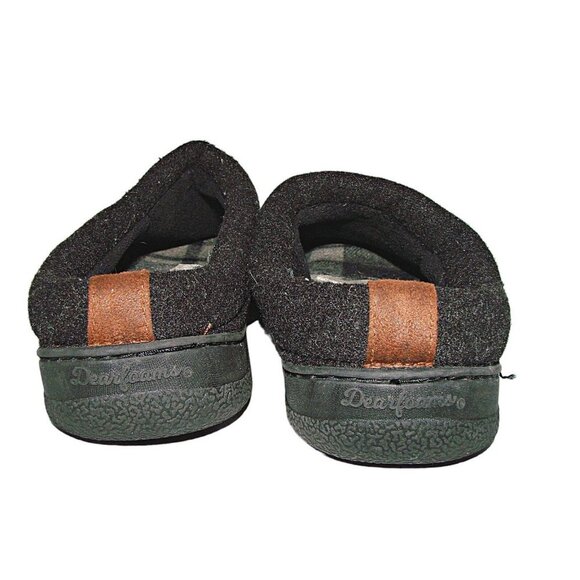 Dearfoams Indoor Outdoor Slippers Mens Memory Foam Charcoal Gray Size US 9-10 - Picture 4 of 12